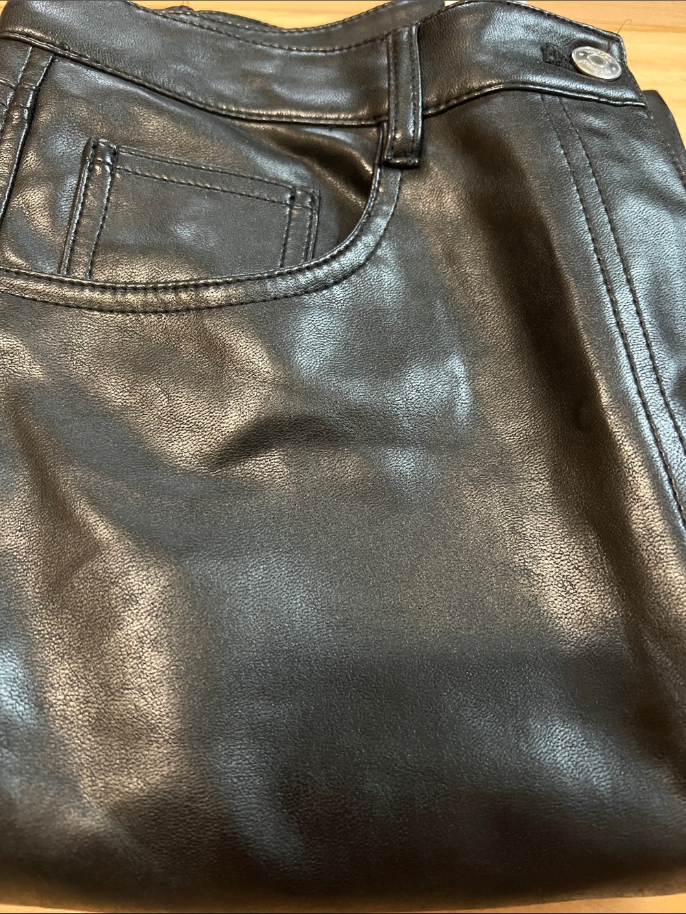 Wilfred Black Straight-Leg Faux Leather Pants - Picture 13 of 13
